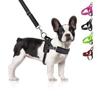 Eyein Dog Harness Medium, No Pull Dog Harness and Lead Set, Soft Padded Easy for Walk Vest Reflective Adjustable Anti-Twist Pet Lead Quick fit for Medium Large Puppy Dog Cat(L)