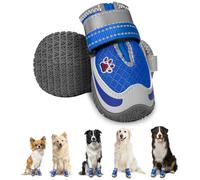 Eyein Dog Shoes for Injured Paws, Adjustable Breathable Dog Boots Paw Protector for Walking Hardwood Floor Outdoor, Anti-Slip Rubber Puppy Booties for Large Medium Small Breeds