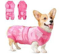 Eyein Dog Surgery Recovery Suit, Breathable Adjustable Female Male Dog Surgical Suit, Anti Licking Cone Alternative Dog Body Suit After Surgery Spay Neuter（Tie-Dye Pink,XL