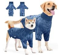 Eyein Dog Surgery Recovery Suit - Protect Wounds Recovery Suit Female Male, Dog Onesie Breathable E-Collar & Cone Alternative After Surgery, Anti Shedding for Small Medium Large(Blue,L)