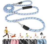 Eyein Hands Free Dog Lead, 3M Adjustable Waist & Crossbody Dog Running Rope with Soft Handle, Heavy Duty Lead for Large Medium Dogs up to 100kg, Tangle Free Reflective Leash for 2 Dogs Walking Running