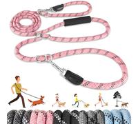 Eyein Hands Free Dog Lead, 3M Adjustable Waist & Crossbody Dog Running Rope with Soft Handle, Heavy Duty Lead for Large Medium Dogs up to 100kg, Tangle Free Reflective Leash for 2 Dogs Walking Running