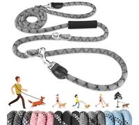 Eyein Hands Free Dog Lead, 3M Adjustable Waist & Crossbody Dog Running Rope with Soft Handle, Heavy Duty Lead for Large Medium Dogs up to 100kg, Tangle Free Reflective Leash for 2 Dogs Walking Running