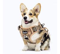 Eyein Medium Dog Harness, Anti-Pull Adjustable Heavy Duty Pet Vest with 2 Clips, Escape-Proof Puppy Harness with Soft Padded Handle, Reflective for Outdoor Training & Walking