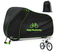 Eyein Waterproof Bike Cover, 210T Heavy Duty Covers for Outside Storage | Waterproof Anti Dust Rain and UV Protection with Lock Holes and Storage Bag for Mountain Bike / Road Bike / Hybrid