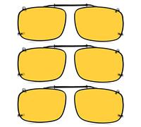 Eyekepper 3-pack Clip-on Polarized Sunglasses Yellow Lens