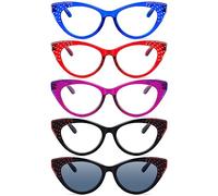 Eyekepper 5-pack Cat Eye Reading Glasses Women Readers +2.00