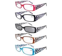 Eyekepper 5 Pairs Floral Pattern Design Reading Glasses for Women Reading Inlcude Reader Sunglasses +2.75 Reading Eyeglasses