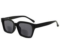 Eyekepper Bifocal Sunglasses for Women Reading under the Sun Stylish Bifocal Readers Tinted Lens Oversize - Black +1.50