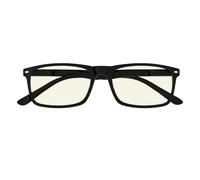 Eyekepper Blue Light Glasses Men Women, Large Black Eyeglasses | Spring Hinges Computer Readers, Blue Ray Blocker, Anti Eye Strain & Reflective, Glare Blocking, UV Filter
