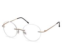 Eyekepper Frameless Reading Glasses Women - Round Rimless Readers Men Gold +2.50
