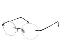 Eyekepper Frameless Reading Glasses Women - Round Rimless Readers Men Gunmetal