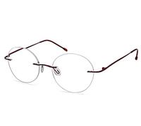 Eyekepper Frameless Reading Glasses Women - Round Rimless Readers Men Red +1.75