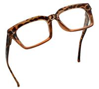 Eyekepper Ladies Reading Glasses - Oversized Square Design Readers for Women Tortoise +2.00