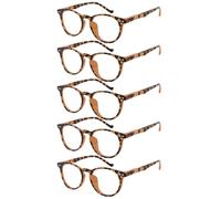 Eyekepper Ladies Reading Glasses, Readers for Women, 5 Pack Stylish | Oval Womens Eyeglass, All-Day Comfort Spring Hinges, Ladies Eyewear, Scratch Resistant for Work/Crafts