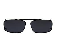 Eyekepper Metal Frame Rim Polarized Lens Clip On Sunglasses 54 * 34MM Grey Lens