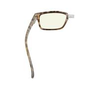 Eyekepper (Must Buy Both Eye) Tortoise-Left Eye +4.00 Computer Blue Light Blocking Reading Glasses with Different Strength for Each Eye