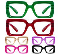 Eyekepper Reading Glasses 1.50, Readers for Women, 6 Pack Square