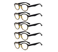 Eyekepper Reading Glasses Men 3.00, Readers Women, 5pk Round Black Tortoise