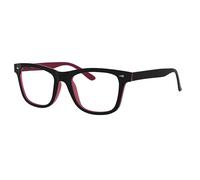 Eyekepper Reading Glasses Men, Readers for Women, 1.25 Stylish Black/Red | Mens Ladies Reader Eyeglasses, All-Day Comfort Spring Hinges, Fashion Womens Cheaters, Scratch Resistant for Work/Crafts