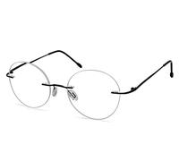 Eyekepper Reading Glasses Men, Round Readers for Women, 1.50 Rimless Black
