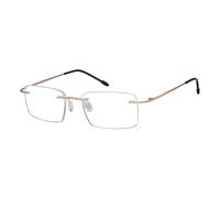 Eyekepper Reading Glasses, Readers for Men, 1.50 Rimless Gold