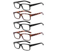 Eyekepper Reading Glasses, Vintage Readers for Men Women, 5 Pack | Mens Ladies Reader Eyeglasses, All-Day Comfort Spring Hinges, Fashion Womens Cheaters, Scratch Resistant for Work/Crafts