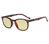 Eyekepper Retro Blue Light Glasses Women Men - Blocking Ray Screen Glare Computer Reading Glasses with Yellow Filter Lens - Tortoise