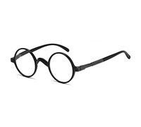 Eyekepper Round Reading Glasses a Little Large than Vintage Professor Oval Readers (Black,+3.50)
