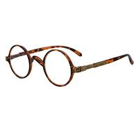 Eyekepper Round Reading Glasses a Little Large than Vintage Professor Oval Readers (Brown Tortoise,+1.00)