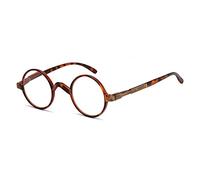 Eyekepper Round Reading Glasses a Little Large than Vintage Professor Oval Readers (Brown Tortoise,+4.00)