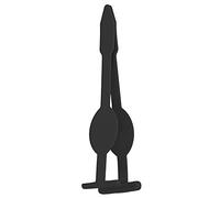 Eyelash Applicator Magnetic False Lashes Application Stainless Steel Curl Eyelash Clip (Black)