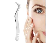 Eyelash Applicator Tweezers | Stainless Steel Eyelash Extension Tweezers for False Eyelashes, Eyelash Tweezers with Comb for False Eyelashes, Professional Eyelash Extension Tools