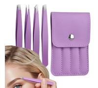 Eyelash Cluster Tweezers, Steel Pointed Tip Beauty Tools for Superfluous Eyebrow Removal | for Volume on Face, Nose, Domestic Use, Travel, Artists, Men