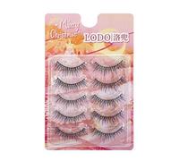 Eyelash Clusters 5 Rows Fluffy False Eyelashes Natural Curly Criss Cross For Women Cluster Lashes Wear Daily