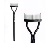 Eyelash Comb MSQ Eyelash Separator Mascara Applicator Eyelash Definer With Comb Cover Arc Designed Cosmetic Brushes Tool Black
