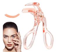 eyelash curer for eyelashes, small eyelash curler - pink translucent pink curler - eyelash curler tool for women eyelash separator tool eyelash curling products not to pinch or t