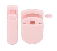 Eyelash Curler Fast Heating Thermal Eyelash Curler with Silicone Filling Portable Mini Tool Set (Pink)