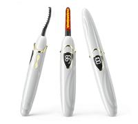 Eyelash Curler Heated, runpeak S600 Electric Heated Eyelash Curler with Precise Temperature Control, Constant Heat & Memory Function for Long-Lasting Curls（S600-148mm）