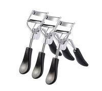 Eyelash Curler Long-lasting Curler Shaping Beginner Stainless Steel Portable Makeup Tool Easy to Use Eye-Opening Effects 3pc (silver)