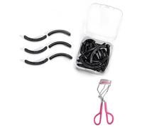 Eyelash Curler Refills Compatible with Tweezerman,Eyelash Curler Refills for Tweezerman,Silicone Lash Curler Refill Pads 24PCS (Black)