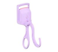 Eyelash Curler with Built-in Comb, Effortless Salon-Grade Curls & Lash Separation, Anti-Slip Design for Beginners - Purple Handle