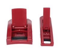 Eyelash Curlers, 2-Piece Set - Wide Angle & Partial Curling Tool, Creates Lifted, Eye-Opening Lashes for Long-Lasting Results - Red Design