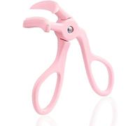Eyelash Curlers - Plastic Eyelash Curler with Silicone Refill Pads Premium Cute Small Eye Lash Curler for No Pinching or Pulling Lash Curler for Women Girls Eyelash Makeup (Pink)