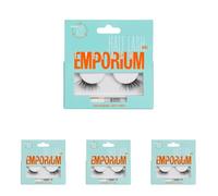 Eyelash Emporium False Eyelashes Half Lash 01 With Eyelash Glue - A Day To Night Lash (Pack of 4 Pair)