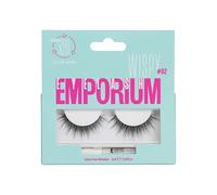 Eyelash Emporium False Eyelashes Wispy 02 With Eyelash Glue - Wispy, Fluffy Lash (Pack of 1 Pair)