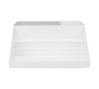 Eyelash Extension Compartment Box 9 Holes Eyelash Extension Display Box for Makeup (White)