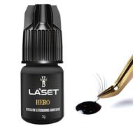 Eyelash Extension Glue for Volume and Individual Eyelashes Eyelash Lash Adhesive Extra Strong Eyelashes Glue Individual Lash 6-7 Weeks Retention 1 sec drying (5g)