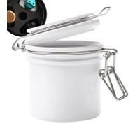 Eyelash Extension Glue Organizer - Airtight Storage Container, Sealed Lash Supply Holder | Carbon Leak-Proof Jar With Hygrometer Thermometer For False Eyelashes Cup Tray Adhesive Grafting Storage Tank