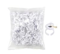 Eyelash Extension Glue Rings - Smart Adjustable Glue Cup Holder 100pcs Eyelash Extension Tool | Extension Supplies Organizer